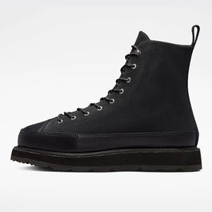 Converse Chuck Taylor Crafted Hi Top Boot, Black/Black